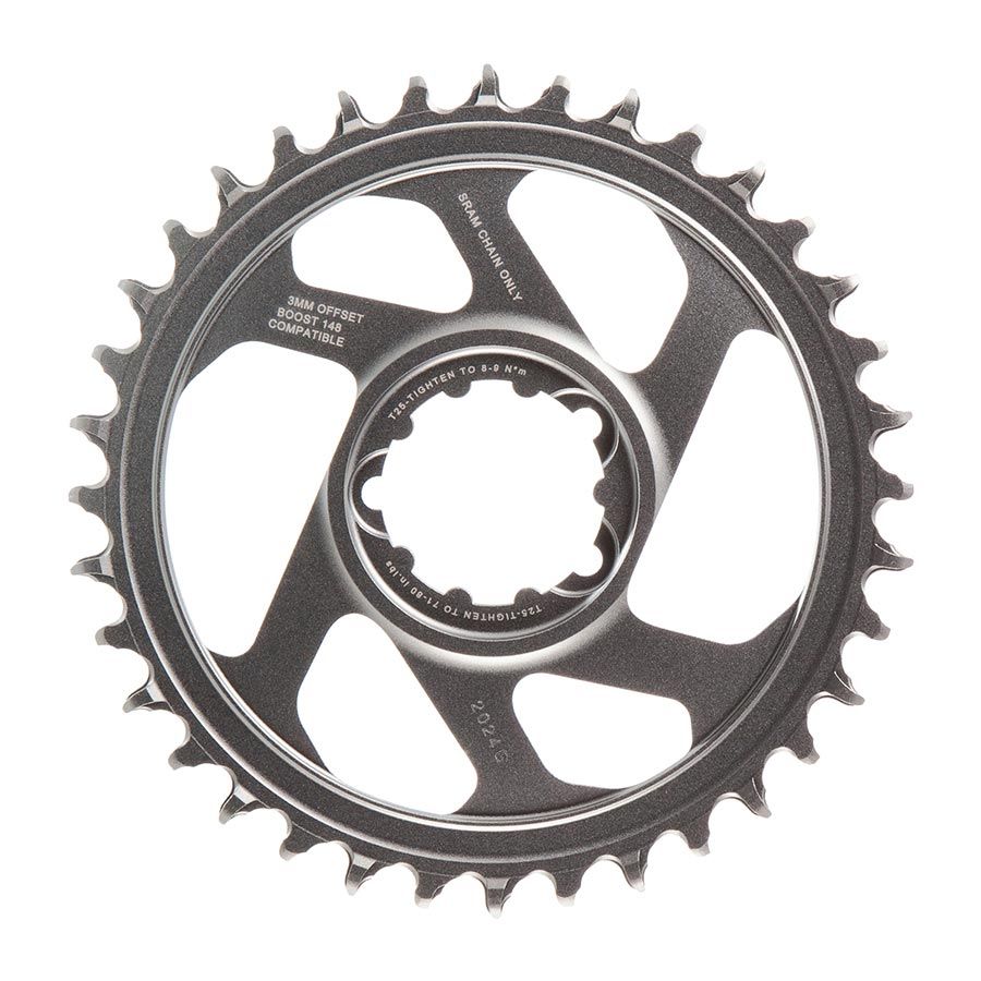 SRAM, X-SYNC 2 X01 Eagle Polar Grey, Chainring, Teeth: 36, Speed: 12, BCD: Direct Mount, Single, Alloy, Offset 3mm, Grey