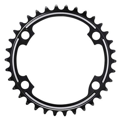 Shimano, Dura Ace FC-R9100, 34T Chainring, MS, 11sp, BCD: 110, Aluminum, Black