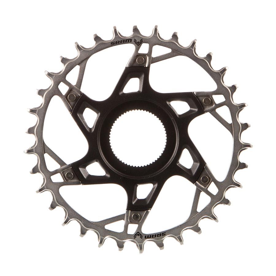 SRAM, XX T-Type Fazua, Chainring, Teeth: 34, Speed: 12, BCD: Direct Mount, Aluminum/Steel, Silver