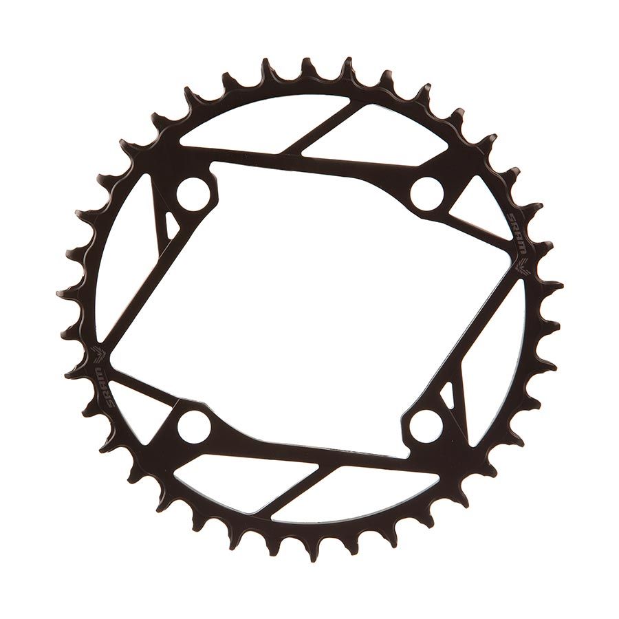 SRAM, Eagle T-Type E-MTB, Chainring, Teeth: 38, Speed: 12, BCD: 104, Bolts: 4, Steel, Black
