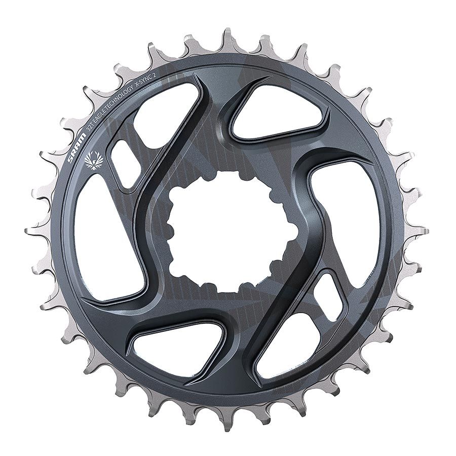 SRAM, GX Eagle C1, Chainring, Teeth: 34, Speed: 11/12, BCD: Direct Mount, Aluminum, Grey, 3mm
