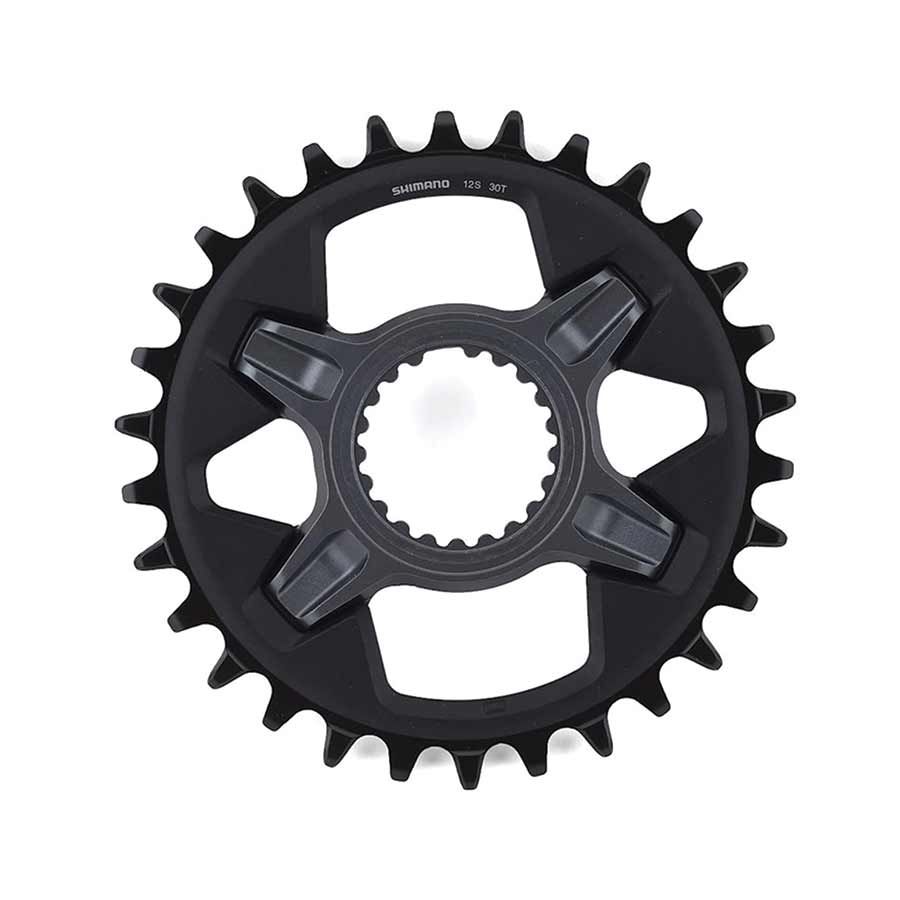 Shimano, SLX SM-CRM75, Chainring, Teeth: 32, Speed: 12, BCD: Direct Mount, Aluminum/Composite/Steel, Grey
