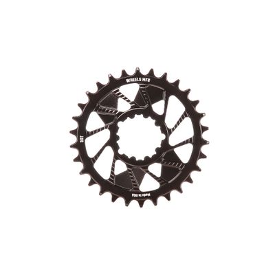 Wheels Manufacturing, 3-Bolt T-Type, Chainring, Teeth: 34, Speed: 12, BCD: Direct Mount SRAM 3 Bolt, Aluminum, Black