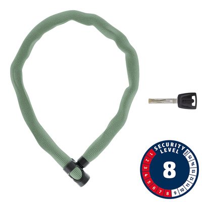 Abus, IVERA 7210K, Chain Lock, Key, 7mm, 85cm, 2.8', Bike Packing