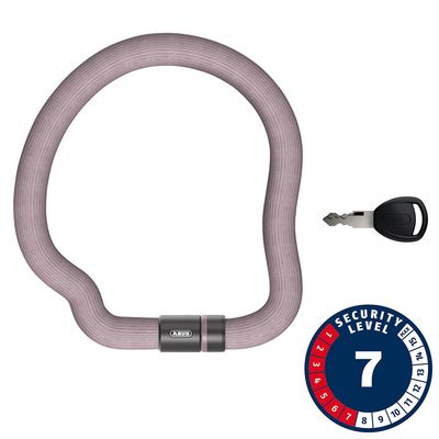 Abus, Goose 6206K, Chain Lock, Key, 6mm, 110cm, 3.6', Pink