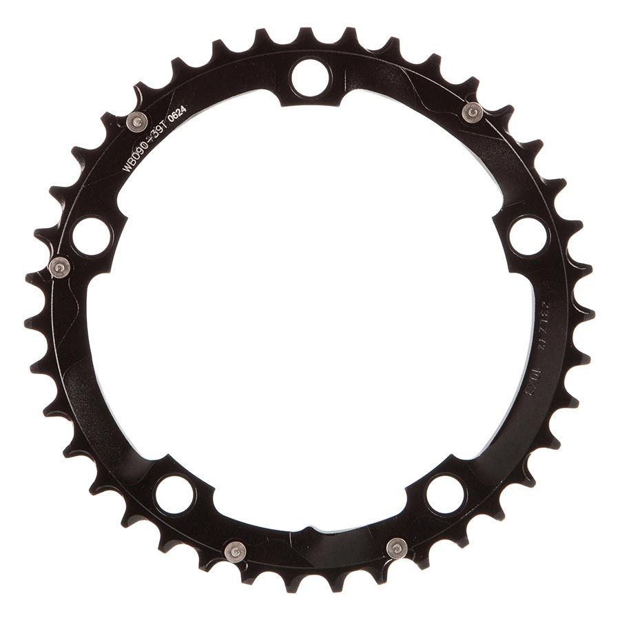 FSA, 39T, 10sp., BCD: 130mm, 5 Bolts, Inner Chainring, For Road triple, Aluminum, Black, 370-0239