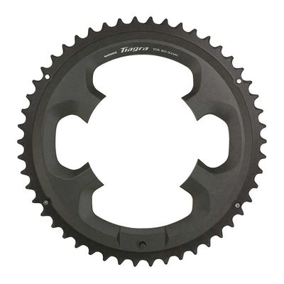 Shimano, Tiagra FC-4700, Chainring, Teeth: 50, Speed: 10, BCD: 110, Bolts: 4, Outer, Aluminum, Grey, Y1RC98050