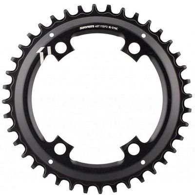 SRAM, X-Sync Asymmetric, 44T Chainring, 11sp, BCD: 110, Aluminum, Black