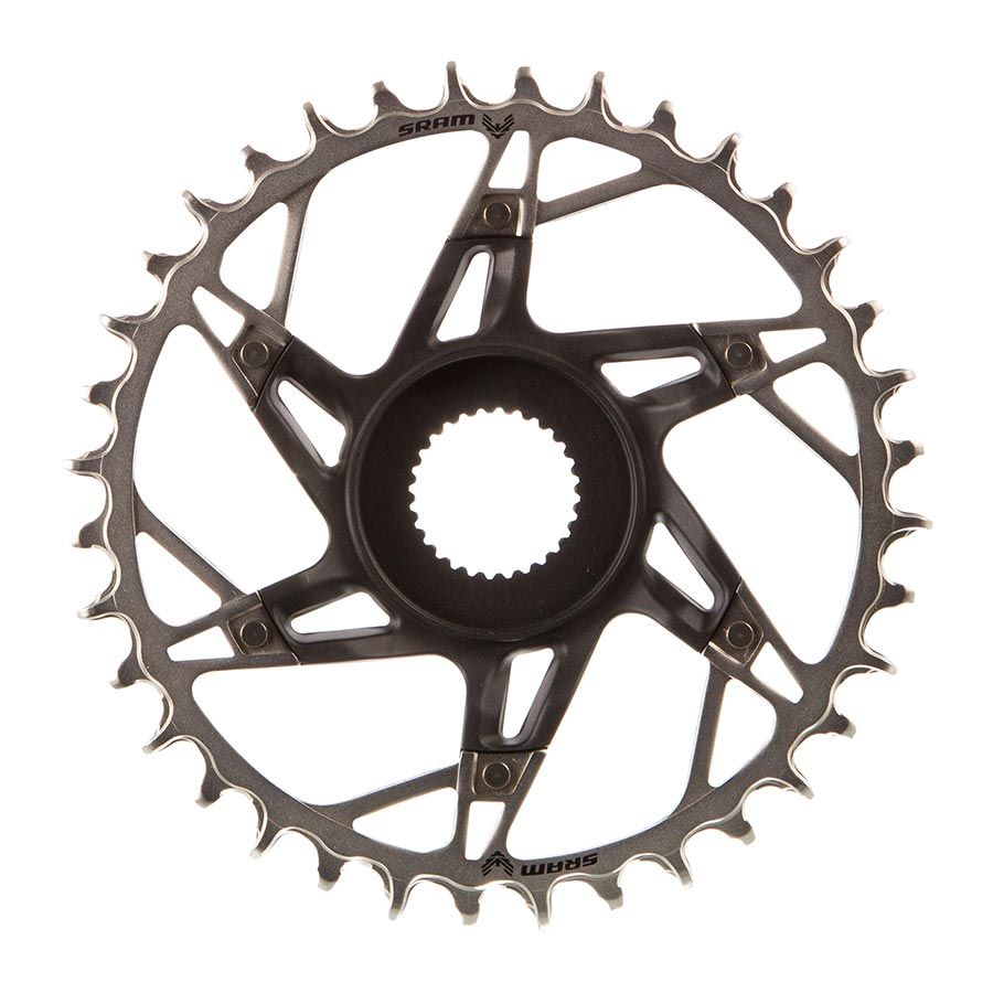 SRAM, XX Eagle T-Type DM E-MTB Bosch, Chainring, Teeth: 36, Speed: 12, BCD: Direct Mount, Aluminum/Steel, Black