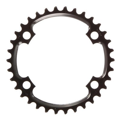 SRAM, Road 110mm Asymmetrical, Chainring, Teeth: 34, Speed: 11, BCD: 110, Bolts: 4, Inner, Steel, Black