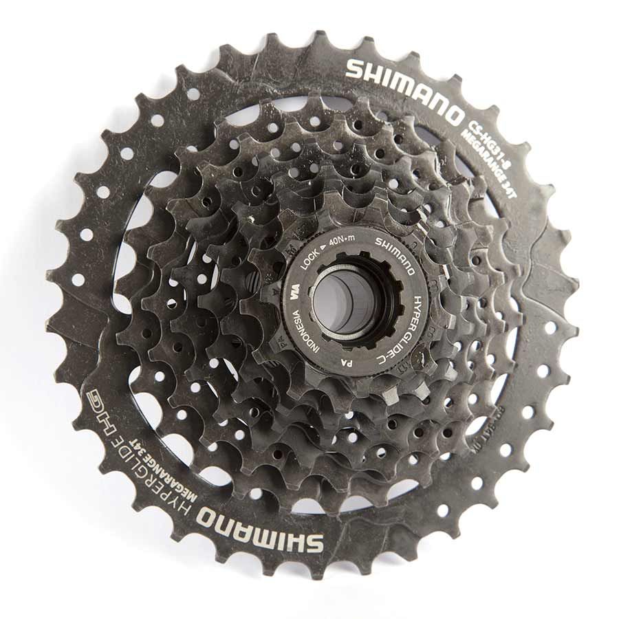 Shimano, CS-HG31, 8sp. cassette, 11-34T, 11-13-15-17-20-23-26-34