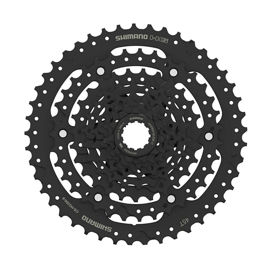 Shimano, CS-HG300-8, Cassette, Phosphate coated, Speed: 8, 11-45T, ECSHG3008145