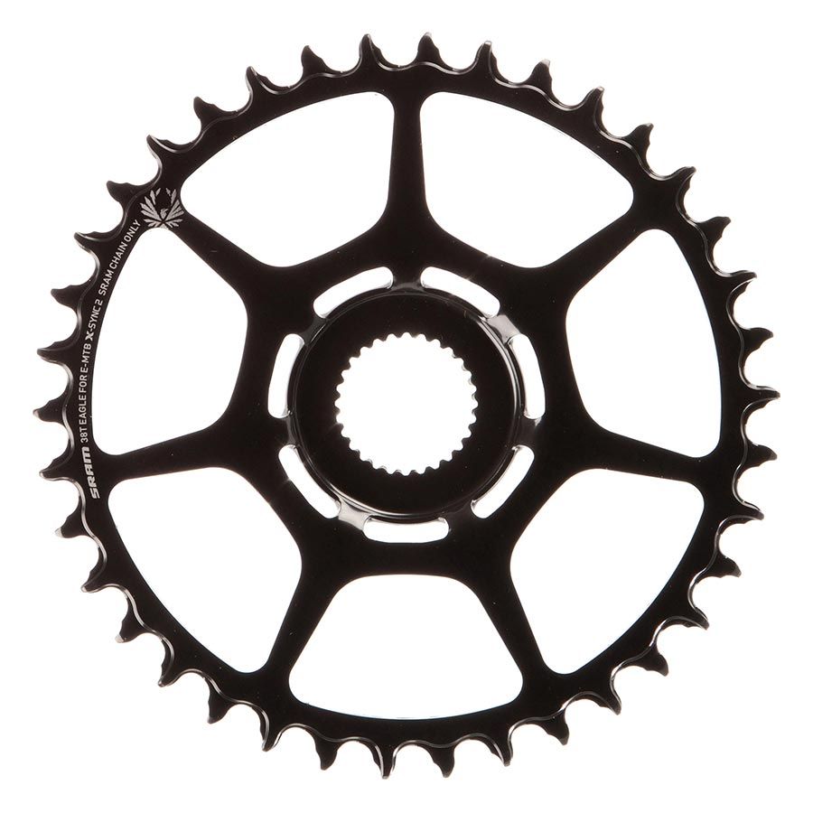 SRAM, X-SYNC 2 Bosch Non-Boost, Chainring, Teeth: 38, Speed: 11/12, Single, Steel, Black
