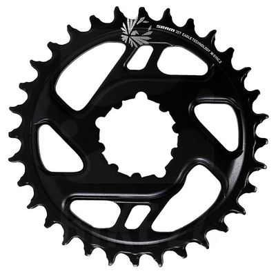 SRAM, 12SP X-Sync 2, 34T Chainring, 12sp, BCD: Direct Mount, 6mm offset, Aluminum, Black