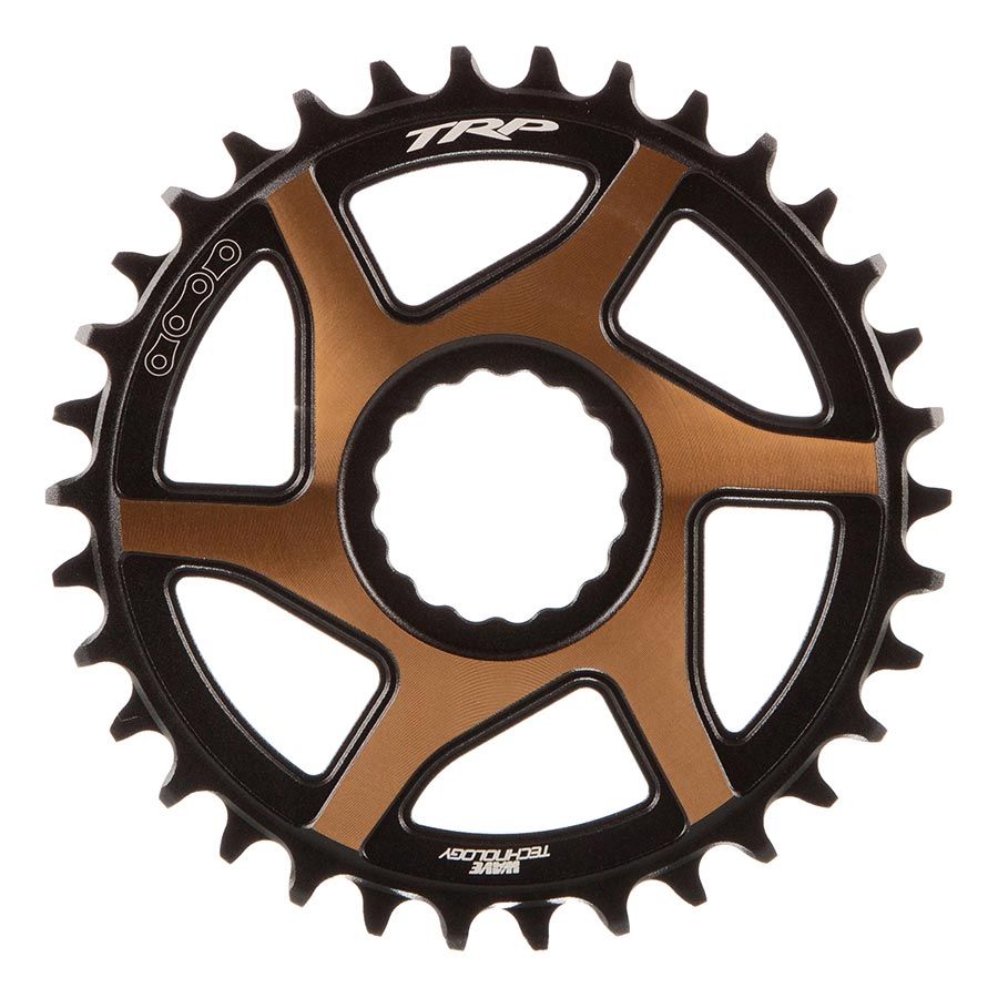 TRP, EVO 12 CR-M9050, Chainring, Teeth: 34, Speed: 12, BCD: Direct Mount, Front, Aluminum, Black