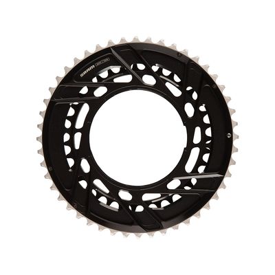 SRAM, Force E1 2x Thread Mount, Chainring, Teeth: 48/35, Speed: 12, BCD: Thread Mount, Black
