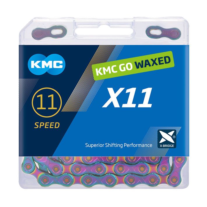 KMC, X11 Wax, Chain, 11 Speed, 5.5mm, 118 Links, Aurora