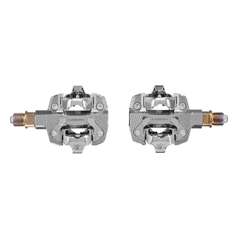 Look, X-Track Power Single, Pedals, Body: Aluminum, Spindle: Cr-Mo, 9/16'', Silver, Pair
