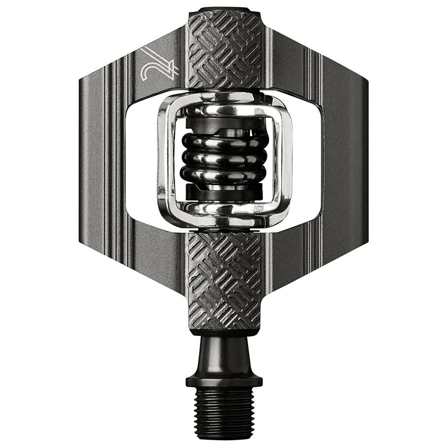crankbrothers, CANDY 2, Pedals, Body: Aluminum, Spindle: Cr-Mo, 9/16'', Charcoal, Pair