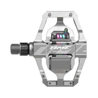 TIME, Speciale 10 Large B1, Pedals, Body: Aluminum, Spindle: Steel, 9/16'', Raw Aluminum, Pair