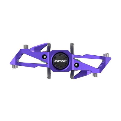 TIME, Speciale 10 Large B1, Pedals, Body: Aluminum, Spindle: Steel, 9/16'', Purple, Pair