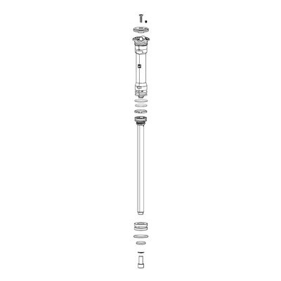 RockShox, Damper for Paragon Gold Remote, Remote 10mm (2013+ PushLoc, OneLoc, Twistloc) Moco (Includes Spool, Cable Clamp &amp; Screw) - Paragon Gold RL A1+, 11.4018.097.002