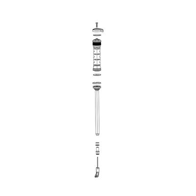 RockShox, Damper for Recon/Recon S/Sektor, CROWN RL (THREAD PITCH 0.8MM) 130-150MM - (BOOST ONLY)  SEKTOR SILVER A2 (2017+)/RECON RL A1-A2 (2018-2020), 11.4018.104.035