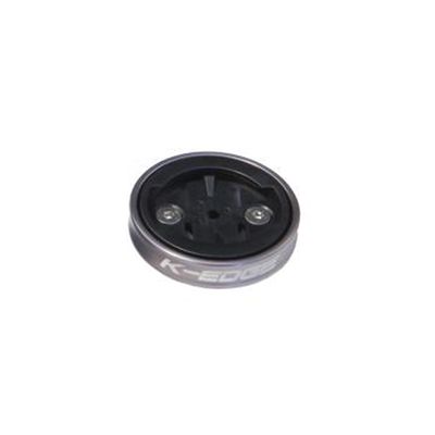 K-Edge, Gravity Cap Garmin 1/4 Turn, Top cap mount, Gun Metal