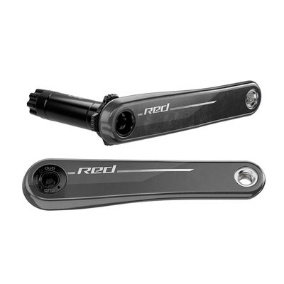 SRAM, Red Wide E1, Crank Arm, 155mm, DUB, BCD: Direct Mount SRAM 8 Bolt, Black