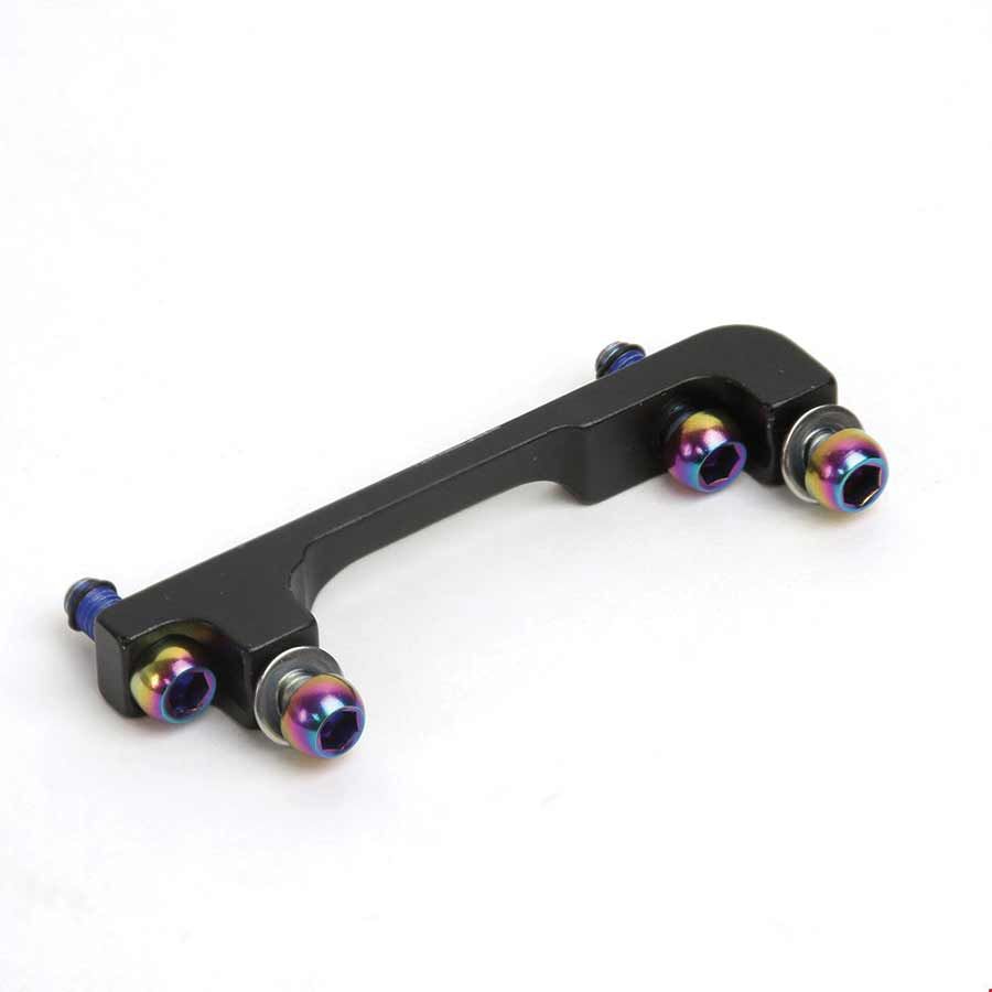 Avid, Post Bracket, Disc Brake Adaptor, Caliper: Post mount, Frame/Fork: Post mount, F200/R180, Rainbow