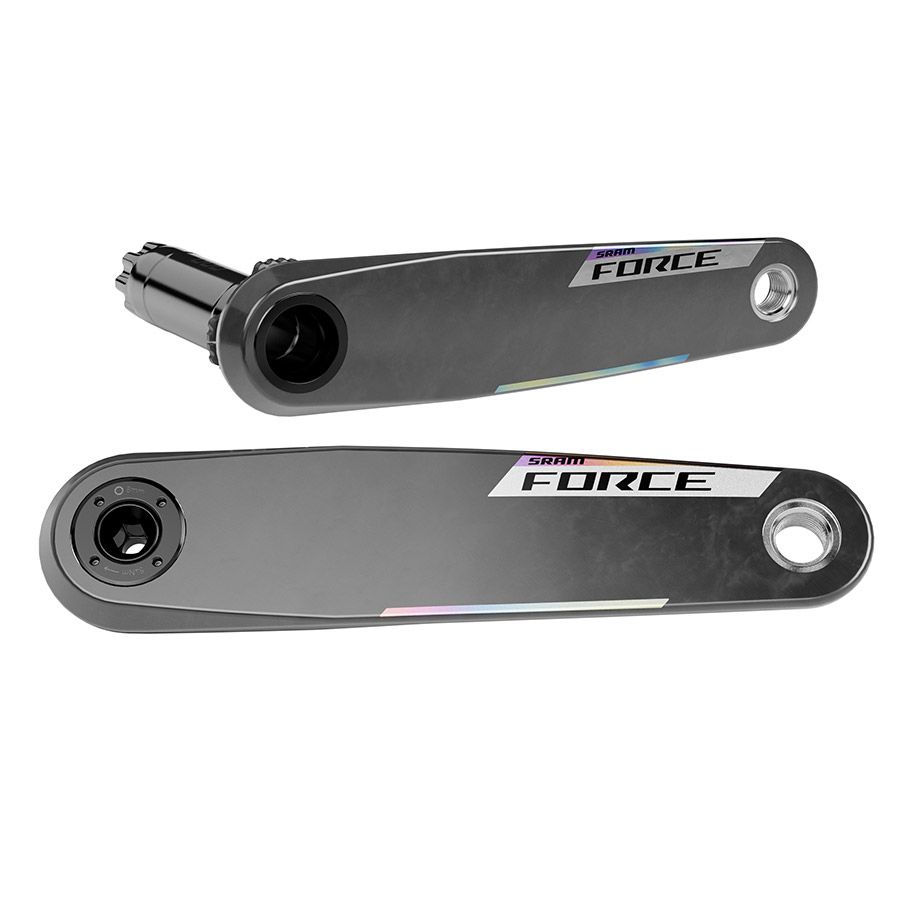 SRAM, Force E1 Crank Arm Assembly, Crank Arm, 165mm, DUB, BCD: Direct Mount SRAM 8 Bolt, Black