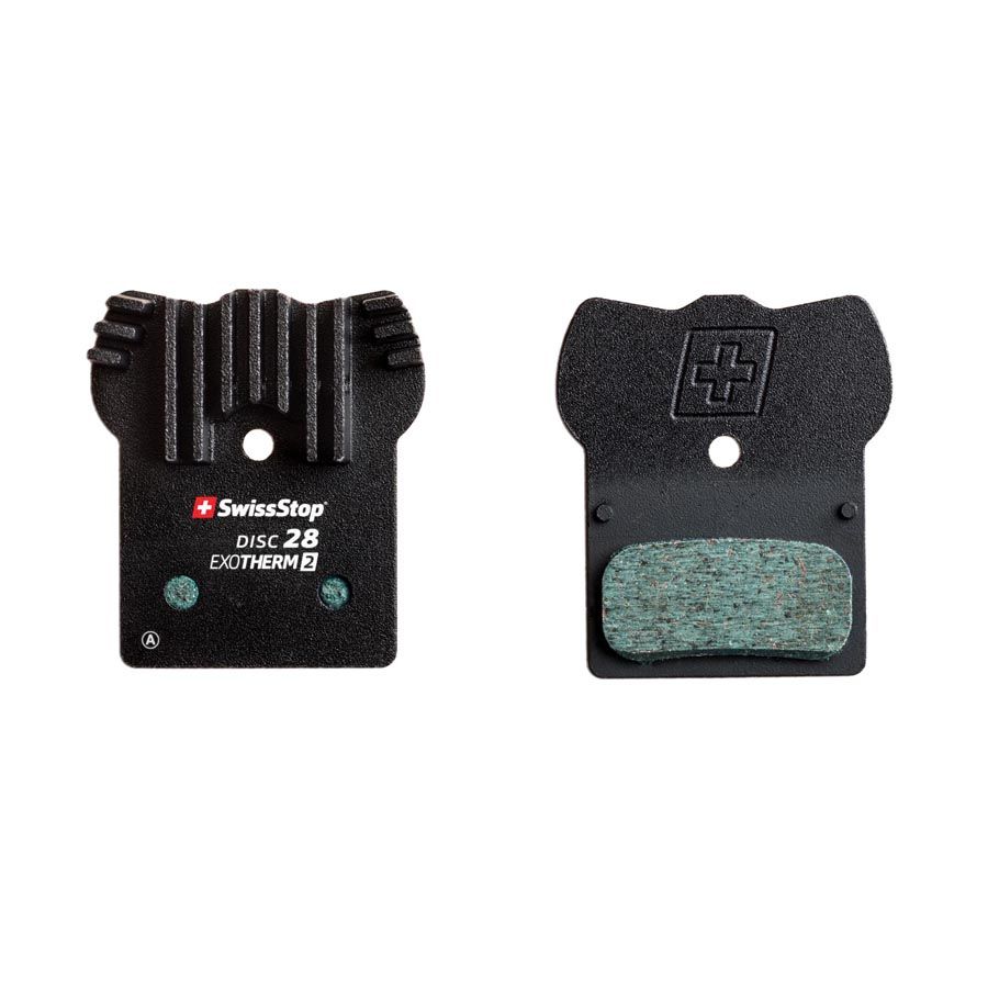SwissStop, Exotherm2 28, Disc Brake Pads, Shape: Shimano G-Type/F-Type/J-Type, XTR BR-M9000, XT BR-M8100,  SLX BR-M7100, DEORE BR-M615, Organic, Pair