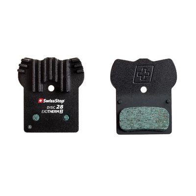 SwissStop, Exotherm2 28, Disc Brake Pads, Shape: Shimano G-Type/F-Type/J-Type, XTR BR-M9000, XT BR-M8100,  SLX BR-M7100, DEORE BR-M615, Organic, Pair