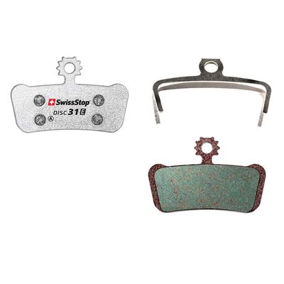 SwissStop, Disc 31 E, Disc brake pads, Shape: SRAM G2 Ultimate, RSC, Guide Ultimate, RSC, RS, R, T, Avid XO Trail, Elixir 9 Trail, Elixir 7 Trail, Organic, Pair