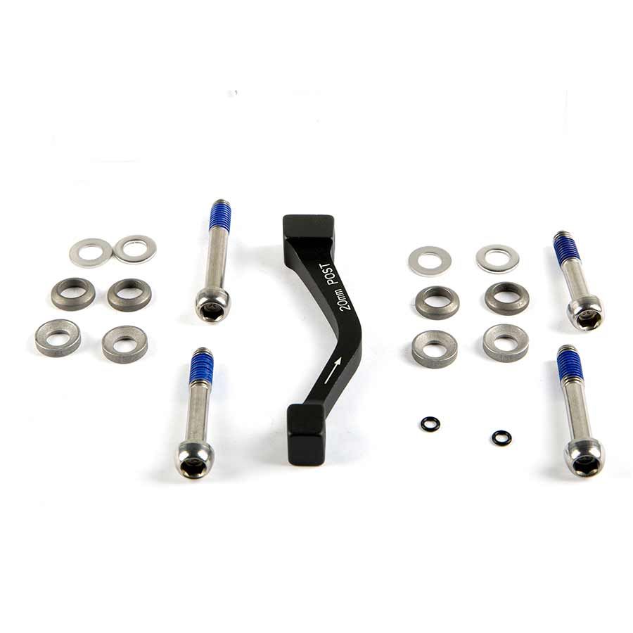 Avid, Post Bracket, 20 P (Front 180/Rear 160), Includes Stainless Caliper Mounting Bolts (CPS &amp; Standard)