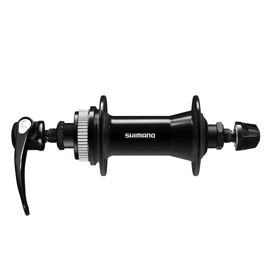 Shimano, HB-QC400, Disc Hub, Front, 36H, Center Lock, QR, 100mm, Black, EHBQC400AALP