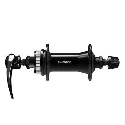 Shimano, HB-QC400, Disc Hub, Front, 36H, Center Lock, QR, 100mm, Black, EHBQC400AALP