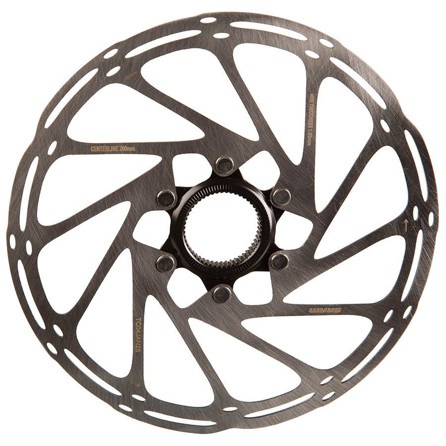SRAM, Centerline CenterLock Black, 200mm, Center Lock