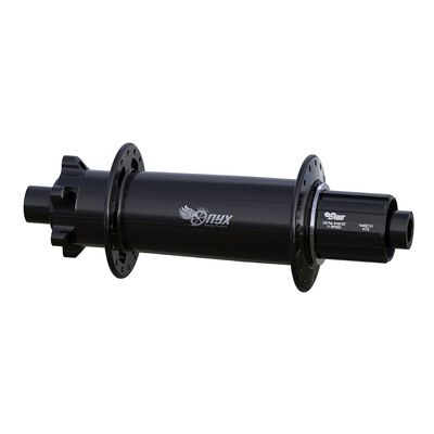 Onyx Racing Products, FAT, Disc Hub, Rear, 32H, 12mm TA, 197mm, Shimano HG 11, Black