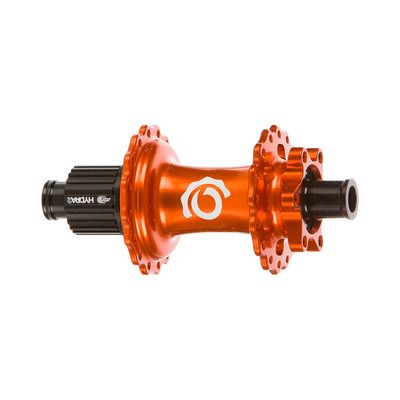 Industry Nine, Hydra 2 Boost MicroSpline, Disc Hub, Rear, 32H, 12mm TA, 148mm, Shimano Micro Spline, Orange