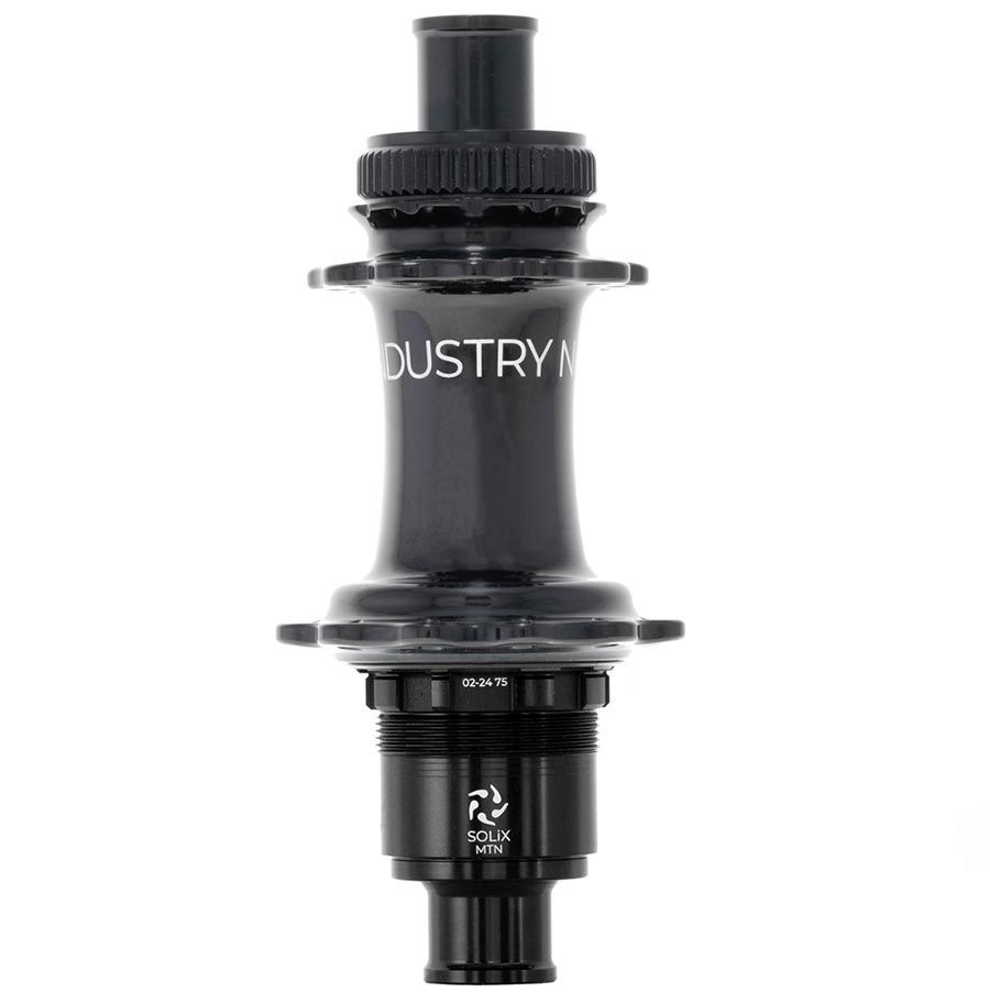 Industry Nine, Solix M Classic Rear MS, Disc Hub, Rear, 28H, 12mm TA, 148mm, Shimano Micro Spline, Black