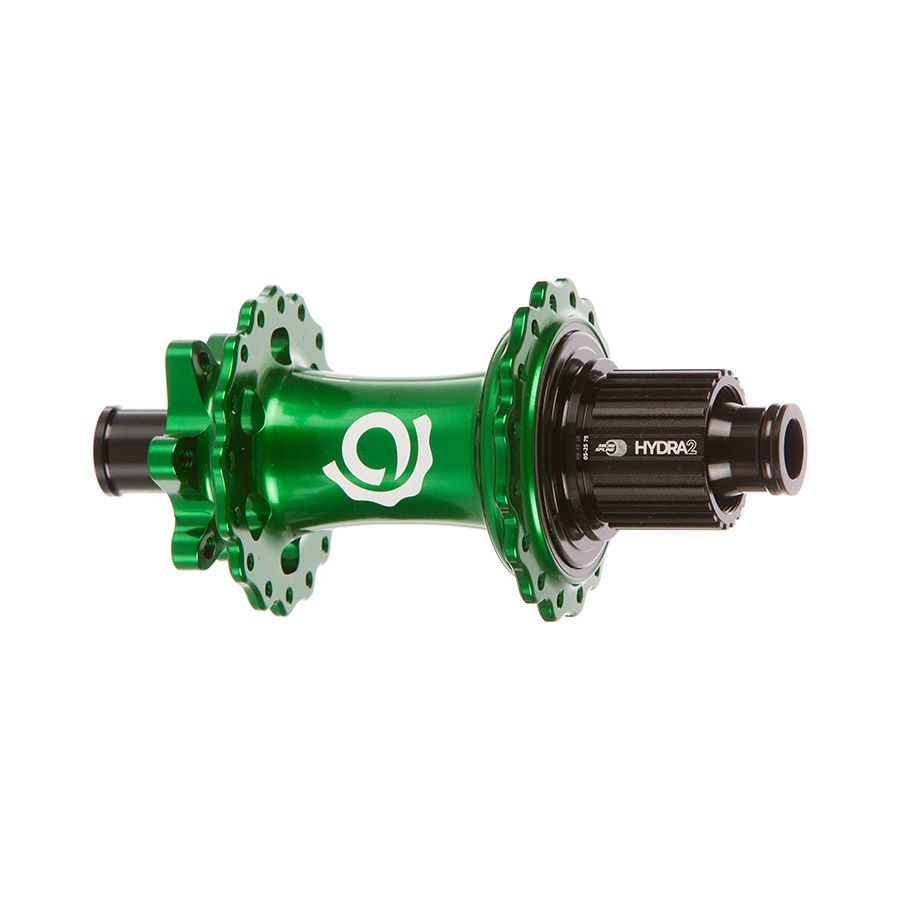 Industry Nine, Hydra 2 Boost MicroSpline, Disc Hub, Rear, 32H, 12mm TA, 148mm, Shimano Micro Spline, Green