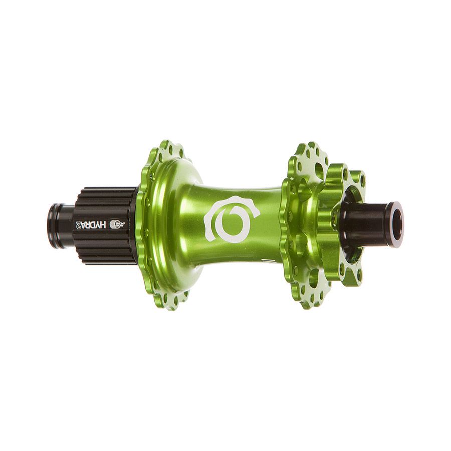 Industry Nine, Hydra 2 Boost MicroSpline, Disc Hub, Rear, 32H, 12mm TA, 148mm, Shimano Micro Spline, Lime