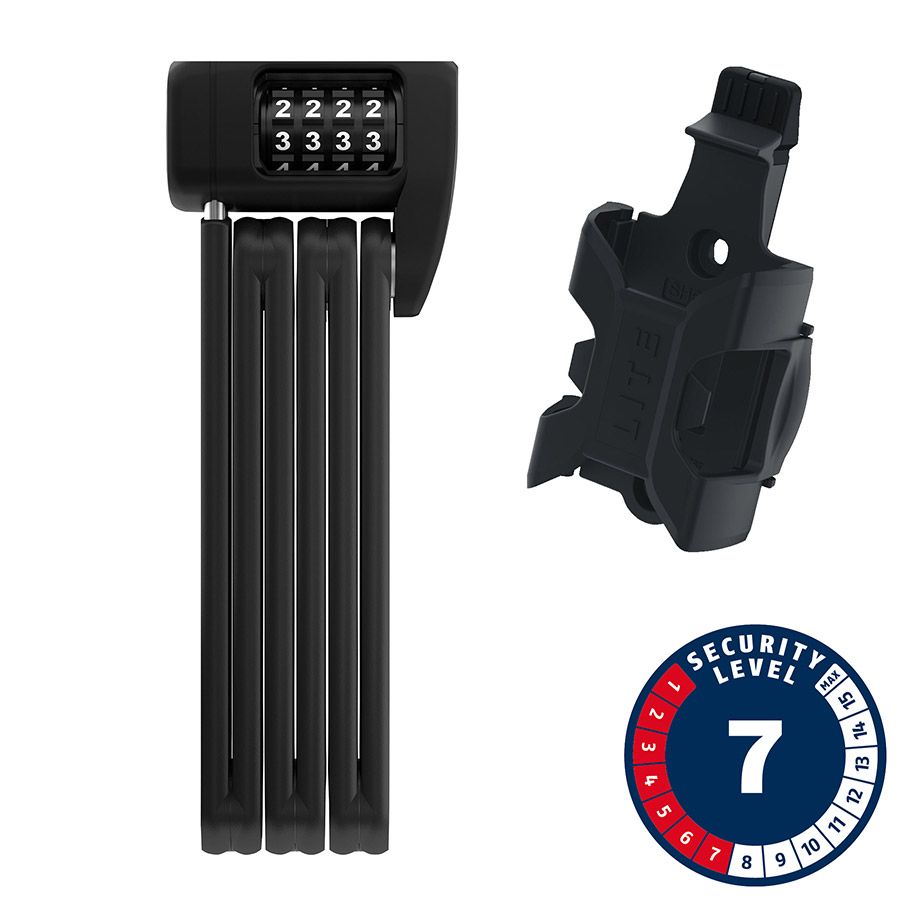 Abus, Bordo Lite 6055C, Folding Lock, Combination, 85cm, 5mm, Black