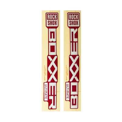 RockShox, Decal Kit for BoXXer Ultimate D1, Silver for Boxxer Electric Red