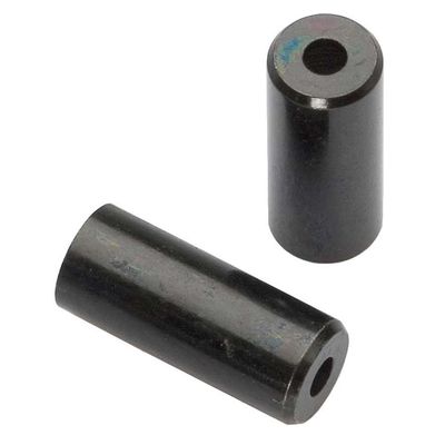 Jagwire, Housing ends, 4mm, Brass, Black, Bottle of 50