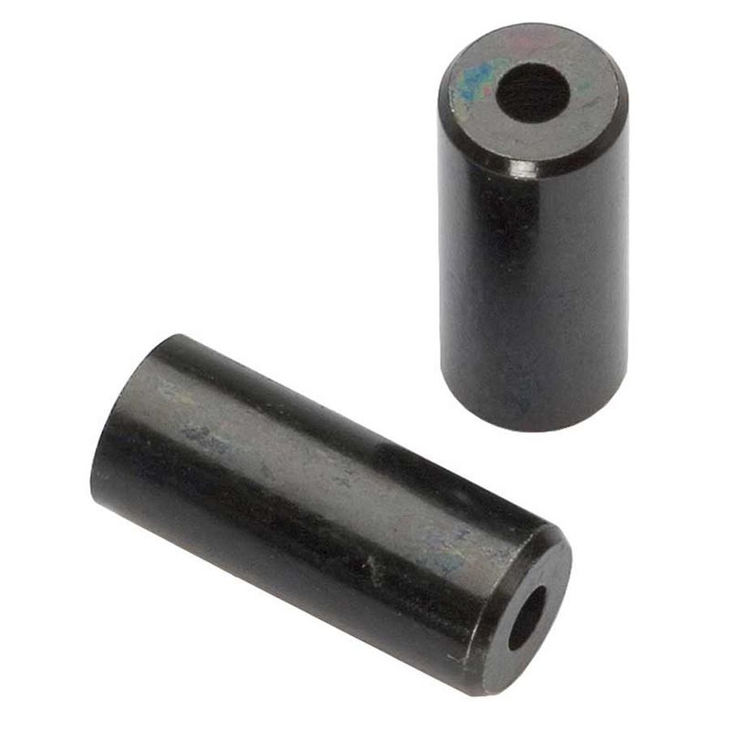Jagwire, Housing ends, 4mm, Brass, Black, Bottle of 50