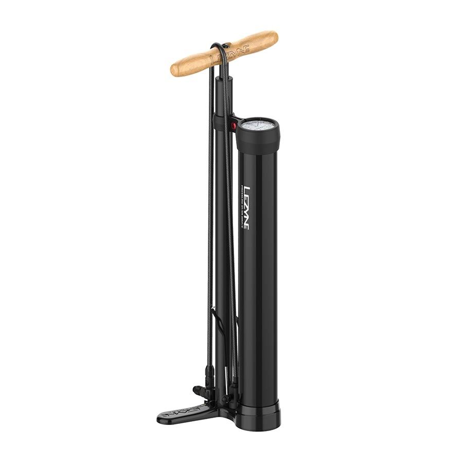 Lezyne, Pressure Over Drive 2.5", Floor Pump, ABS-1 Pro Chuck, 220psi, Black