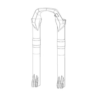 RockShox, Lower Leg for RVL 2927+B DFBLK, 11.4018.006.255