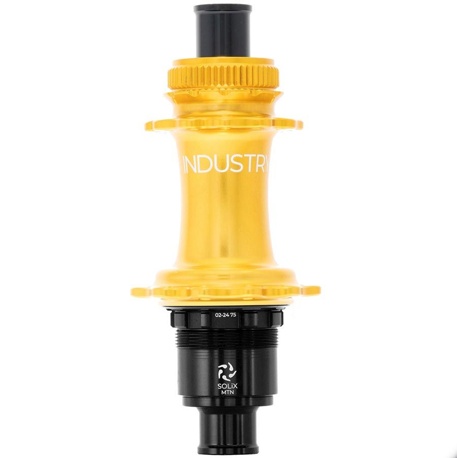 Industry Nine, Solix M Classic Rear MS, Disc Hub, Rear, 28H, 12mm TA, 148mm, Shimano Micro Spline, Gold